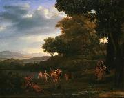 Claude Lorrain Landscape with Dancing Satyrs and Nymphs Sweden oil painting artist